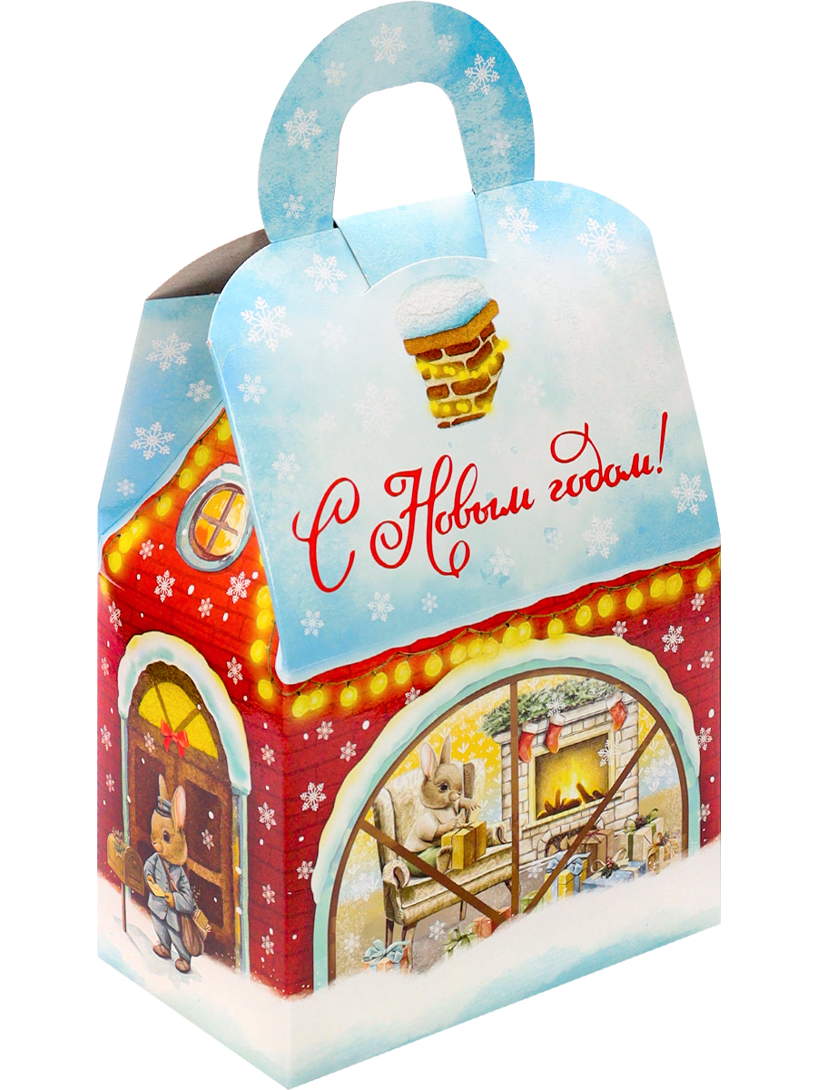 Пакет «Весёлые картинки» для новогодних подарков и конфет, вместимость грамм, Арт: М